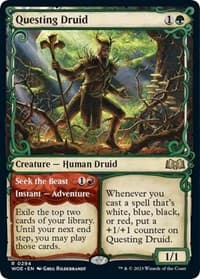 Questing Druid (Showcase) from Wilds of Eldraine