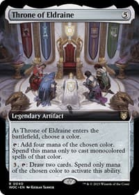 Throne of Eldraine (Extended Art) from Commander: Wilds of Eldraine