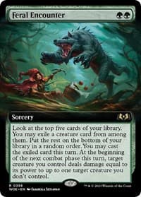 Feral Encounter (Extended Art) from Wilds of Eldraine