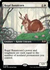 Regal Bunnicorn (Extended Art) from Wilds of Eldraine