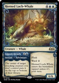 Horned Loch-Whale (Showcase) from Wilds of Eldraine