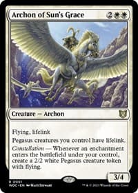 Archon of Sun's Grace from Commander: Wilds of Eldraine