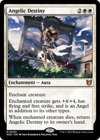 Angelic Destiny from Commander: Wilds of Eldraine