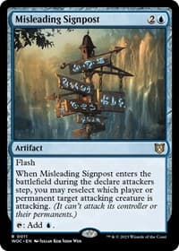 Misleading Signpost from Commander: Wilds of Eldraine