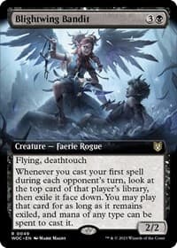 Blightwing Bandit (Extended Art) from Commander: Wilds of Eldraine