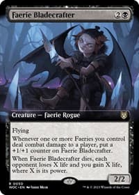 Faerie Bladecrafter (Extended Art) from Commander: Wilds of Eldraine