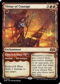 Virtue of Courage (Showcase) from Wilds of Eldraine