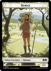Human Token from Wilds of Eldraine