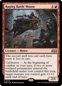 Raging Battle Mouse from Promo Pack: Wilds of Eldraine