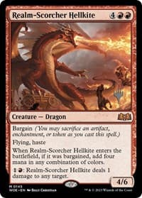 Realm-Scorcher Hellkite from Promo Pack: Wilds of Eldraine