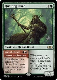 Questing Druid from Promo Pack: Wilds of Eldraine