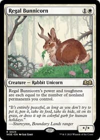 Regal Bunnicorn from Promo Pack: Wilds of Eldraine