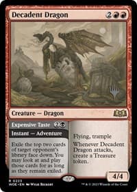 Decadent Dragon from Promo Pack: Wilds of Eldraine