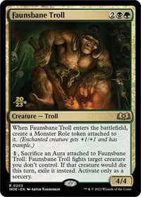 Faunsbane Troll from Prerelease Cards