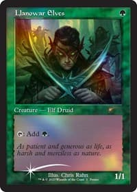 Llanowar Elves (Retro Frame) from Media Promos