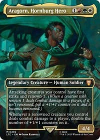 Aragorn, Hornburg Hero (Borderless) from Commander: The Lord of the Rings: Tales of Middle-earth