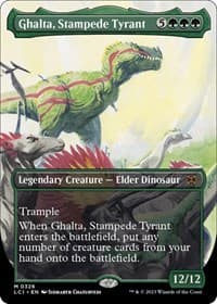 Ghalta, Stampede Tyrant (Borderless) from The Lost Caverns of Ixalan