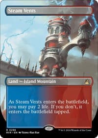 Steam Vents (Borderless) from Ravnica Remastered