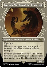 Boromir, Warden of the Tower (Showcase) (Surge Foil) from Universes Beyond: The Lord of the Rings: Tales of Middle-earth