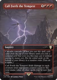 Call Forth the Tempest (Borderless) (Surge Foil) from Commander: The Lord of the Rings: Tales of Middle-earth