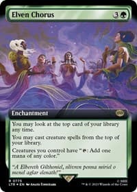 Elven Chorus (Extended Art) (Surge Foil) from Universes Beyond: The Lord of the Rings: Tales of Middle-earth