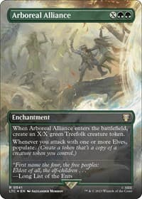 Arboreal Alliance (Borderless) (Surge Foil) from Commander: The Lord of the Rings: Tales of Middle-earth