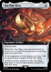 The One Ring (Extended Art) (Surge Foil) from Universes Beyond: The Lord of the Rings: Tales of Middle-earth