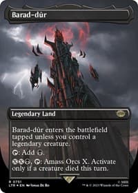 Barad-dur (0751) (Borderless) (Surge Foil) from Universes Beyond: The Lord of the Rings: Tales of Middle-earth