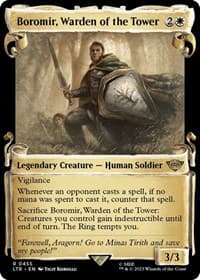 Boromir, Warden of the Tower (Showcase Scrolls) from Universes Beyond: The Lord of the Rings: Tales of Middle-earth