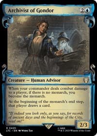 Archivist of Gondor (Showcase Scrolls) from Commander: The Lord of the Rings: Tales of Middle-earth