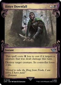 Bitter Downfall (Showcase Scrolls) from Universes Beyond: The Lord of the Rings: Tales of Middle-earth