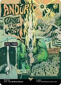 Anduril, Flame of the West (Borderless Poster) (Serial Numbered) from Universes Beyond: The Lord of the Rings: Tales of Middle-earth