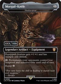Morgul-Knife - Shadowspear (Borderless) (Serial Numbered) from Commander: The Lord of the Rings: Tales of Middle-earth
