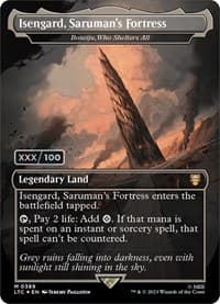 Isengard, Saruman's Fortress - Boseiju, Who Shelters All (Serial Numbered) from Commander: The Lord of the Rings: Tales of Middle-earth