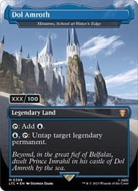 Dol Amroth - Minamo, School at Water's Edge (Borderless) (Serial Numbered) from Commander: The Lord of the Rings: Tales of Middle-earth