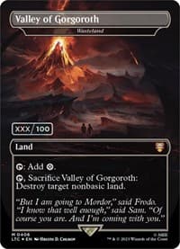 Valley of Gorgoroth - Wasteland (Serial Numbered) from Commander: The Lord of the Rings: Tales of Middle-earth