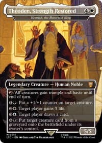 Theoden, Strength Restored - Kenrith, the Returned King (Borderless) from Commander: The Lord of the Rings: Tales of Middle-earth