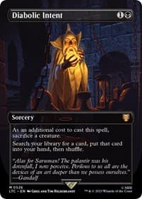 Diabolic Intent (Borderless) from Commander: The Lord of the Rings: Tales of Middle-earth