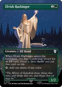 Elvish Harbinger (Borderless) from Commander: The Lord of the Rings: Tales of Middle-earth
