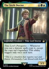 The Sixth Doctor (Extended Art) (Surge Foil) from Universes Beyond: Doctor Who