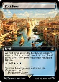Port Town (Extended Art) from Universes Beyond: Doctor Who