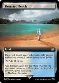 Deserted Beach (Extended Art) (Surge Foil) from Universes Beyond: Doctor Who