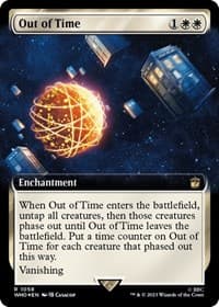 Out of Time (Extended Art) (Surge Foil) from Universes Beyond: Doctor Who