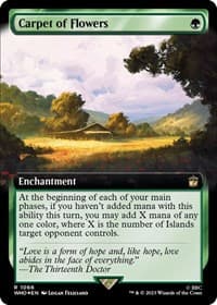 Carpet of Flowers (Extended Art) (Surge Foil) from Universes Beyond: Doctor Who