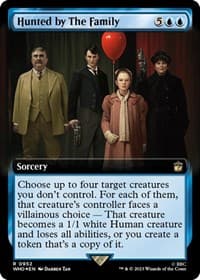 Hunted by The Family (Extended Art) (Surge Foil) from Universes Beyond: Doctor Who