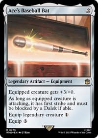 Ace's Baseball Bat (Surge Foil) from Universes Beyond: Doctor Who