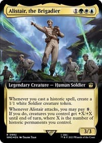 Alistair, the Brigadier (Extended Art) (Surge Foil) from Universes Beyond: Doctor Who