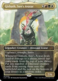 Gishath, Sun's Avatar (Borderless) from The Lost Caverns of Ixalan