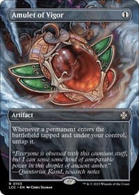 Amulet of Vigor (Borderless) from Commander: The Lost Caverns of Ixalan