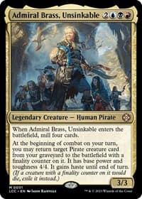 Admiral Brass, Unsinkable from Commander: The Lost Caverns of Ixalan